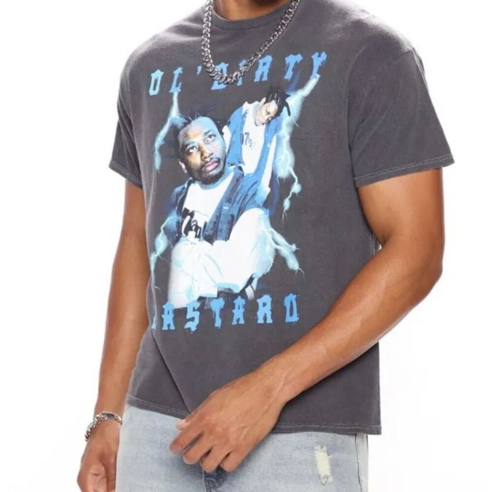 Ol' Dirty Bastard ODB Vintage Washed 90's Rap Tshirt Black Men's Size Large